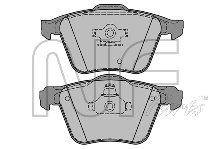 NF PARTS Комплект тормозных колодок, дисковый тормоз NF0011721